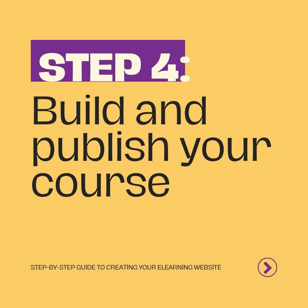 Make an Online Course – Step 4